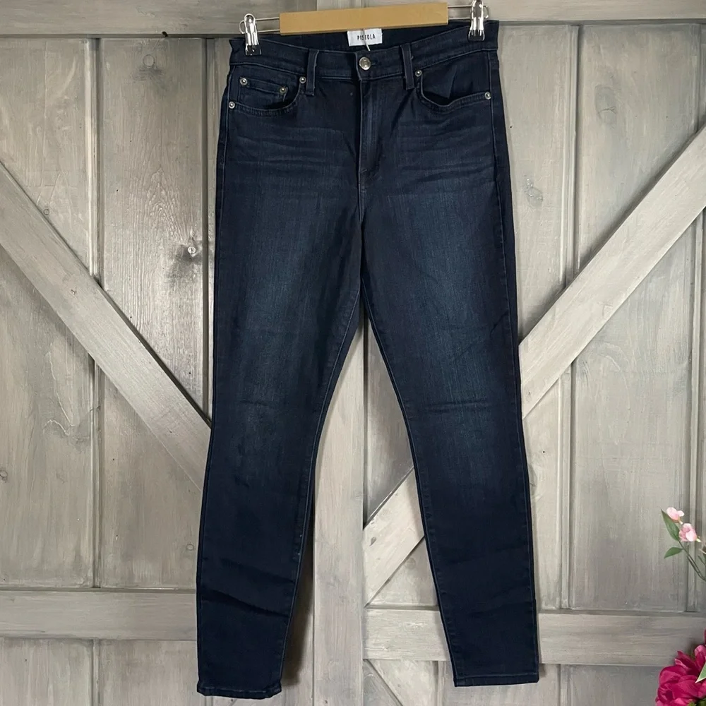 Pistola Women’s Denim‎ Jeans NADIA Super High Rise Super Skinny Darkest Wash 28 - Picture 2 of 7